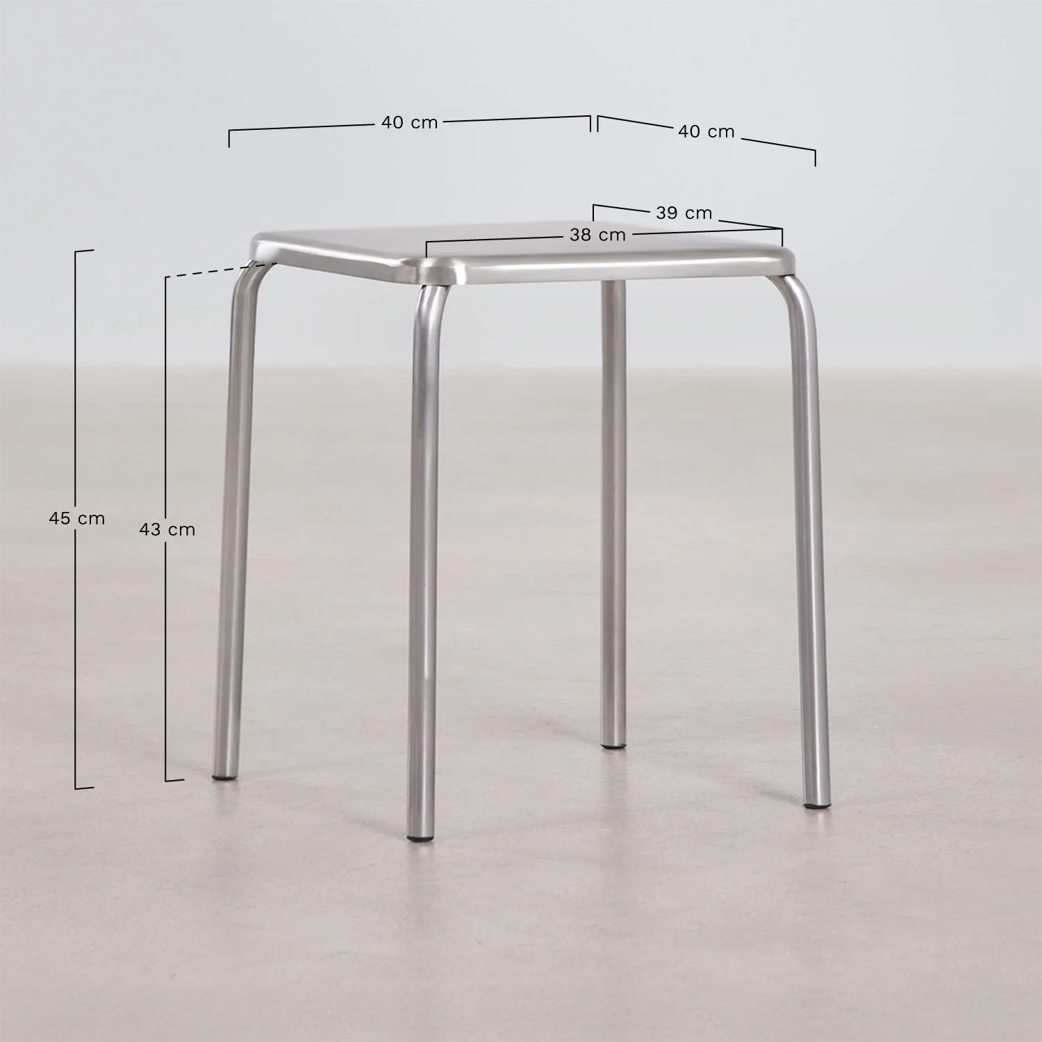 Magna Paslanmaz Çelik Tabure